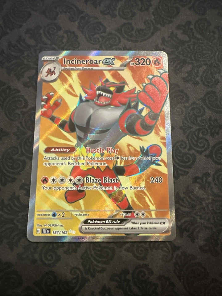 Incineroar ex 187/162 SV05: Temporal Forces Holo - Image 1 of 2