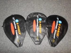3 E-FORCE 22" LONGSTRING TECH RACQUETBALL RACKET HEADCOVERS ONLY! LOT Z8 - Picture 1 of 2