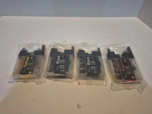 4 Pack Ink Cartridge Compatible ForBrother LC-75 XL 2 Black, 1 Yellow, 1 Magenta - Picture 1 of 9