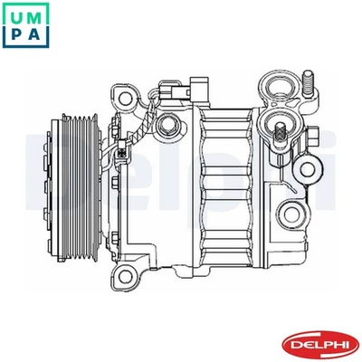 COMPRESSOR AIR CONDITIONING CS20512 FOR D4204T16/4204T13 2.0L 4cyl - Image 1 of 4