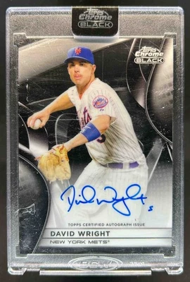 Topps 2025 cromo negro David Wright automático #CBA-DW Mets Foto 1 de 2