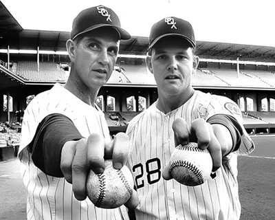 Chicago White Sox Knuckleball Artists Wilhelm Wood Org Glossy Retro Oldie 8x10 - Image 1 of 3