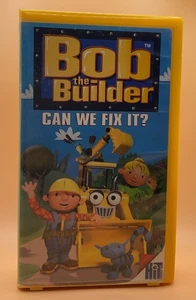Bob the Builder - Can We Fix It? VHS 2001 Small Clamshell Yellow Tape Rental - Picture 1 of 3
