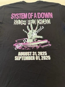 SYSTEM OF A DOWN Shirt CHICAGO XL 💯 Official Merch Soldier Field  X-Large 🖐️ - Picture 1 of 3