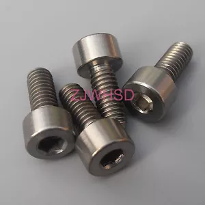 4pcs M4 x 10 Titanium Ti Screw Bolt Allen hex Socket Cap head / Aerospace Grade - Picture 1 of 2