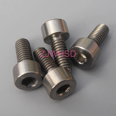 4pcs M4 x 10 Ti tanium Screw Bolt Allen hex Socket Cap head / Aerospace Grade - Image 1 of 2