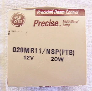 GE PRECISE MUTI MIRROR BULB Q20MR11/NSP ( FTB) 12V. 20W NEW IN BOX - Picture 1 of 6