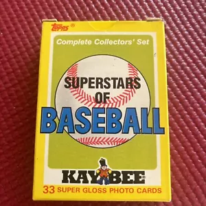 1987 Topps Kaybee Superstars of Baseball Set Schmidt Gwynn Clemens Brett Carter - Picture 1 of 4