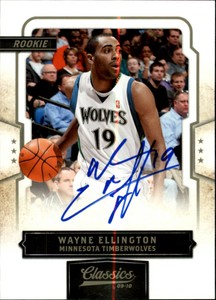 2009-10 Classics #185 Wayne Ellington AU/575 RC - NM-MT