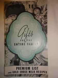 Gold Cross Evaporated Milk Gifts Redemption & Recipes Booklet 1940s - Foto 1 di 6