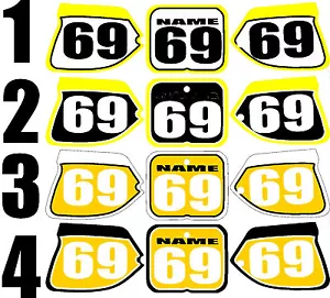Suzuki RM125 250 RM 125 250 1993-1995 placas numeradas paneles laterales calcomanía gráfica - Imagen 1 de 1