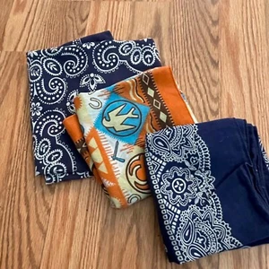 VINTAGE Handkerchief Cotton Hankies USA Bandana Elephant Fast Color Dots 3 - Picture 1 of 10