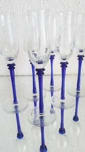 80s Likör Glas  Set "6 Gläser  " Schnaps Glas Set Vintage 80er - Bild 1 von 7