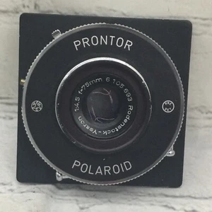 Prontor Press Shutter #1 misura 75 mm f4,5 obiettivo Rodenstcok Ysaron Polaroid LF MF - Foto 1 di 5