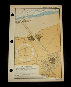 GRAVELINES, France D-Day OVERLORD Planning WW2 Map 1943 cartography - Picture 1 of 1