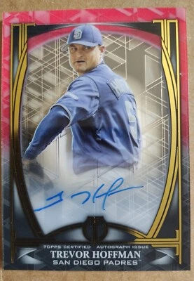 2019 Tribute Trevor Hoffman AUTOGRAPH Padres 08/10 - Image 1 of 2