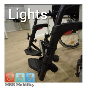 Wheelchair Lights, Universal, Fully adjustable, Twin Pack. USB Charging - Picture 1 of 3