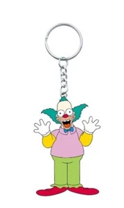 The Simpsons Krusty the Clown Laughing 3-D PVC Figural Key Chain, NEW UNUSED - Picture 1 of 1