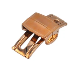 18mm Steel Rose Color Folding Buckle Watch Clasp For Patek Philippe Aquanaut - Picture 1 of 7