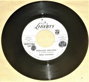 "GEBRAUCHT"" 7" - 45 RPM VINYL (PROMO) SCHALLPLATTE / EDDIE COCHRAN / LIBERTY F-5177 (1959)" - Bild 1 von 2
