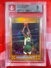 BGS 9 2007 Topps Chrome #131 KEVIN DURANT Orange Refractor /199 RC Rookie Card