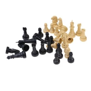 32pc 2" Plastic Chess Pieces Only Board Game Checker Pawns Accessories - Picture 1 of 7