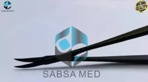 18cm Kamiyama Type Micro Scissors For Neurosurgery Plasma Coated Straight Handle - Picture 1 of 3