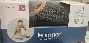 Isotoner Men's Memory Foam Cushioned Eco Comfort Slippers XL Extra Large - Picture 1 of 1