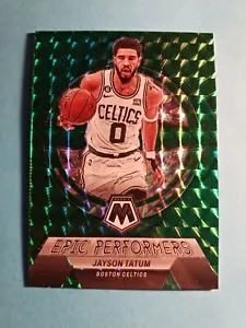 2022-23 Mosaic Basketball Jayson Tatum Epic Performers Green Prizm #4 Celtics - Picture 1 of 2