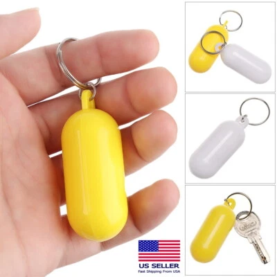 2pcs - Floating Keychain Buoyant Key Ring Boating Float Marine Water Safety EDC - Image 1 of 4
