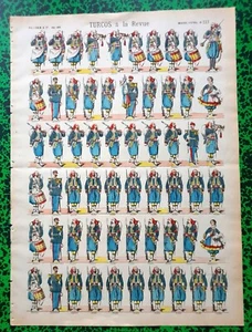 XIX ème - Algérie - Turcos à la Revue Superbe Planche 40x29 cm N° 227 A Voir ! - Imagen 1 de 1