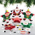 Baker Ross FE976 Santa Elf Star Bauble Kit - Pack of 6, Make Your Own... 