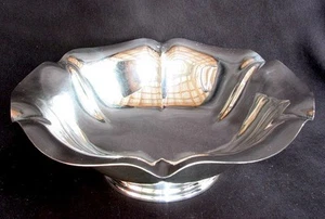 LG. STERLING SILVER BOWL DOMINICK & HAFF SALEM PATTERN 10" - Picture 1 of 6