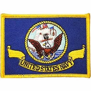 UNITED STATES NAVY FLAG Patch - Color - Veteran Owned Business - Picture 1 of 1