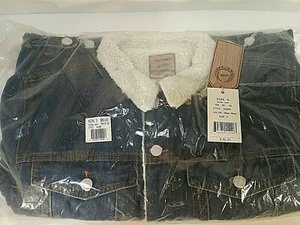 Victory Outfitters Men's Sherpa Lined Washed Denim Jacket Size Small  nwt new - Picture 1 of 8