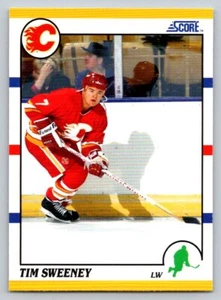 1990-91 Score Rookie and Traded #13T Tim Sweeney Rookie Card Calgary Flames - Picture 1 of 2