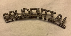 Vintage Prudential Rhinestone Pin / Brooch - 4 Inches - Picture 1 of 5
