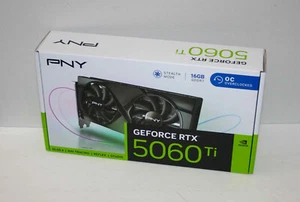 PNY NVIDIA GeForce RTX 5060 Ti 16GB OC Overclocked Dual Fan GPU new (IN HAND) - Photo 1/4