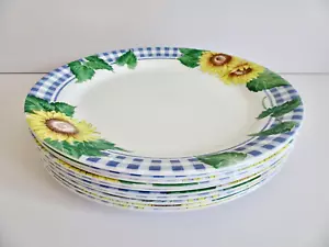 Vintage Corelle by Corning SUNFLOWER SUNSATIONS - DINNER PLATES 10.25” Set of 10 - Picture 1 of 11