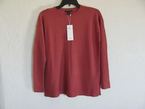 Eileen Fisher Round Neck Top Sweater-Silk/Cashmere Blnd-Chutney-Size PP-NWT $298 - Picture 1 of 10