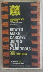 D67 - How To Make Carcase Joints With Hand Tools - VHS - 60 Minutes - 4 Lessons - Picture 1 of 4