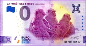 UEFM / LA FORÊT DES SINGES / BILLET 0 € / NULL EURO-SCHEIN / 0 € 2024-4 - Picture 1 of 1