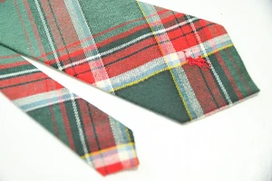 Ivy Trad * POLO RALPH LAUREN * Cotton Tartan Multicolor Plaid Handmade Tie USA - Picture 1 of 5