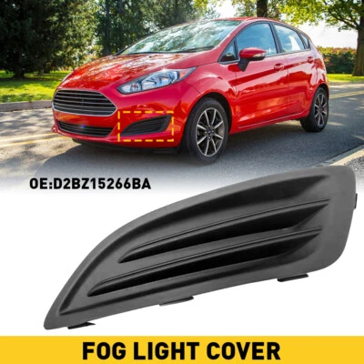 For 2014-2019 Ford Fiesta Front Left Driver Side LH Bumper Fog Light Cover Black — 第 1/4 张图片