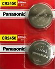 2 x Fresh New Panasonic CR2450 CR 2450 3v LITHIUM Coin Cell Battery Exp. 2030