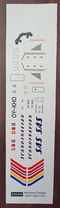 1/144 - BS MODELLE DECAL - SAS AIRLINES - MCDONNELL DOUGLAS MD-81 - Bild 1 von 2