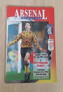 Arsenal v Nottingham Forest 1992/93 FA Cup 5. Runde - Bild 1 von 1