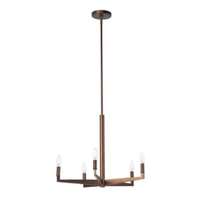 Forecast Light 5 Light Chandelier Fisher Island Merlot - Image 1 of 4