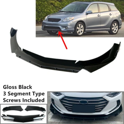 Add-on Universal Fit For Toyota Matrix 2003-08 Front Bumper Lip Spoiler Splitter - Image 1 of 4