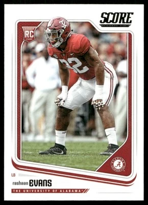 2018 Score Rashaan Evans RC #345 - Image 1 of 2